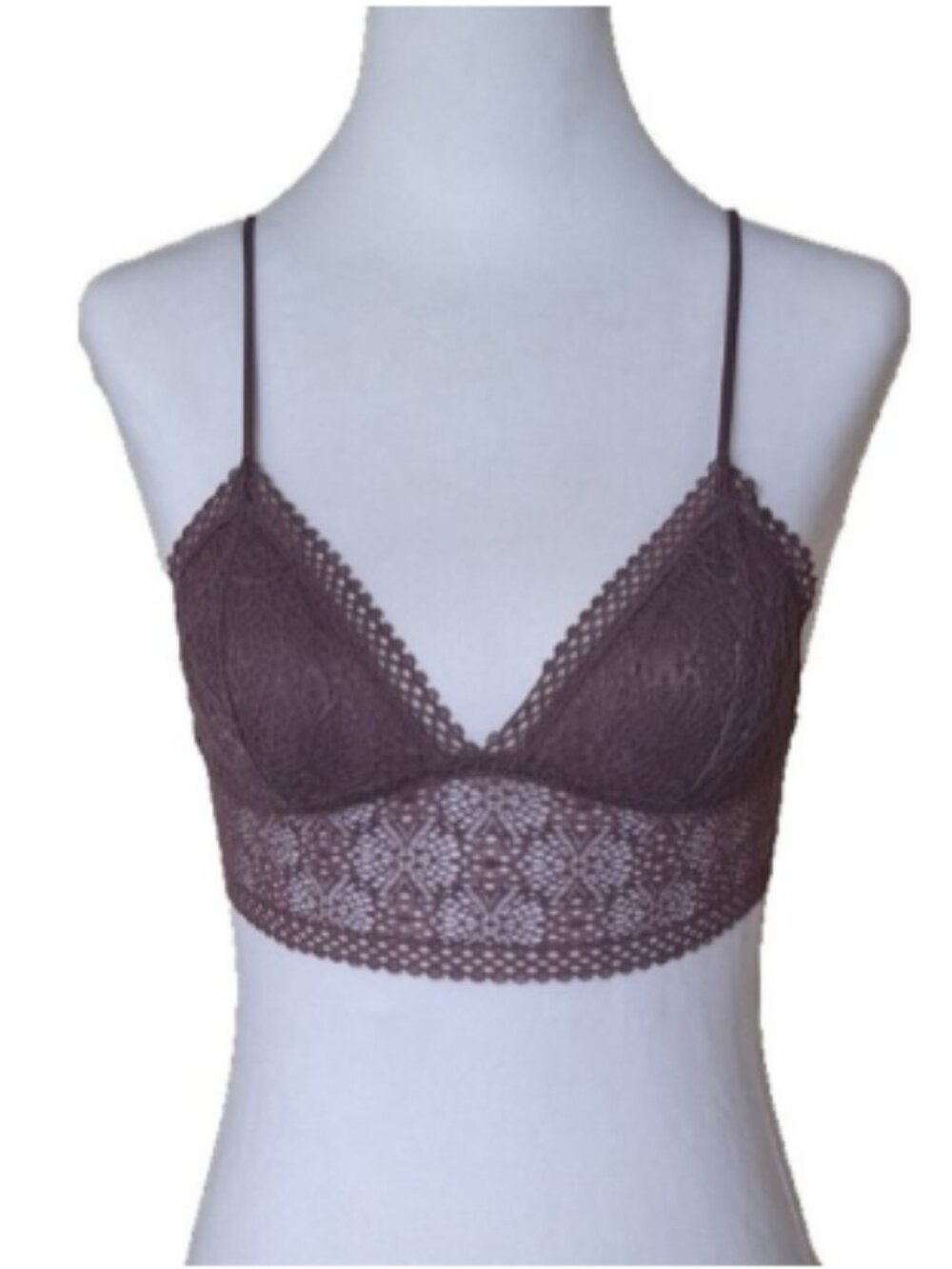 VICTORIA'S SECRET LACE BRALETTES SIZE XS NAVY MAUVE - Picture 2 of 9